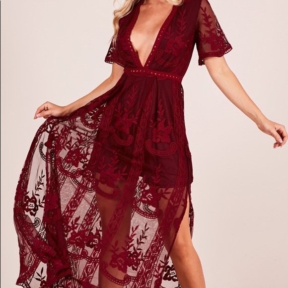 Gianni Bini Lace Romper Size Medium - Picture 6 of 7